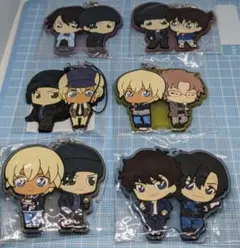 最終価格名探偵コナン ちょこかわツインラバーストラップ 松田陣平萩原研二 安室透