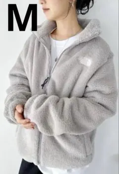 韓国限定The North Face フリースジャケット グレーM