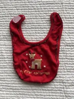 next my first christmas ビブ　赤