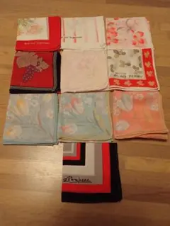 ハンカチ　10枚セット　ピエールカルダン他