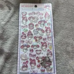 マイメロ、クロミボンボンドロップシールセット