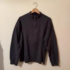 ノーティカ ダークグレー ハーフジップ ニット