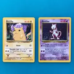 ポケモンカード ピカチュウ　ミューツー　英語版　旧裏