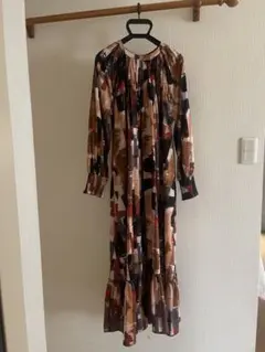 ビームスRBS 抽象パターン ロングドレスのサムネイル