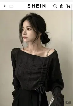 SHEIN YCYC レディース 韓国風 ソフトニットトップス