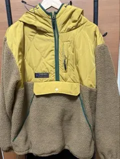 フリースジャケット・ボアジャケット イエロー/ブラウン