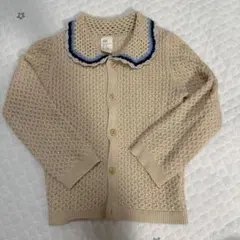 超美品✨　H&M カーディガン　ブルー　襟付き