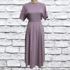 A118 ミラオーウェン 【1】 ワンピース ロング丈 ウエストゴム 綿