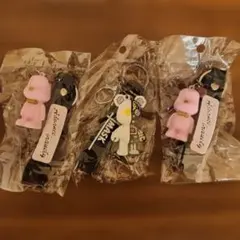 クマのストラップ3個セット