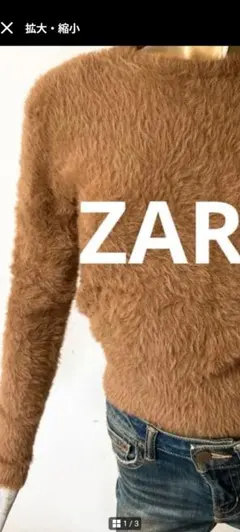 ZARAシャギーニット　S　size