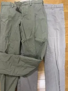 グリーン ワークパンツ