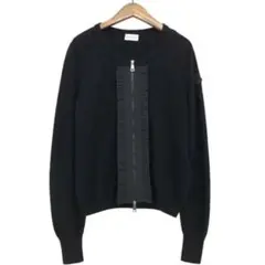 モンクレール XL カーディガン トリコ フリル ワッペン ニット切替 ブラック 楽天市場】モンクレール MONCLER ダウンジャケット ニット切替
