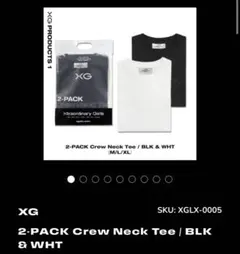 新品 XG 2-PACK Crew Neck Tee ブラック＆ホワイト M - メルカリ