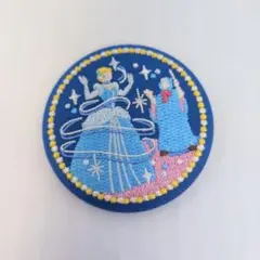 ディズニー 刺繍 缶バッジ シンデレラ