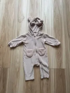 petit main フード付きロンパース