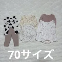 【夜間セール】まとめ割　セット売り　女の子　70 美品　6枚　H&M