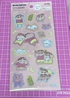 セリアクレヨンしんちゃん ふわふわシール　平成