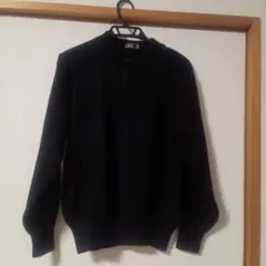 超お買い得❗️ダックス（株CHOYA） 黒 ヘンリーネック セーター sizeM