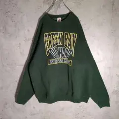 フルーツオブザルーム GREEN BAY カレッジロゴ 緑 スウェット