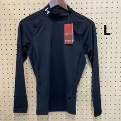 メンズヒートギアコンプレッション長袖モックシャツ L（1369606）