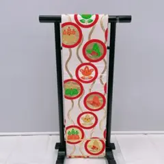 605aj85■ジュニア着物 ハーフ成人式 卒業式 着物のみ 扇 赤■美品 605aj85□ジュニア着物 ハーフ成人式 卒業式 着物のみ 扇 赤□美品