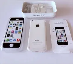 iPhone 5C 16GB ホワイト イヤフォン付き