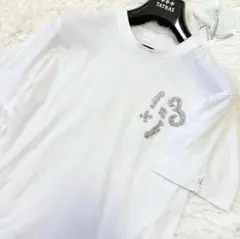 ✨美品/XL✨ウノピゥウノウグァーレトレリラックス Tシャツ ラインストーン 白