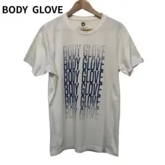 ボディーグローブ　デカロゴ プリント　半袖　Tシャツ　ホワイト　丸首　M