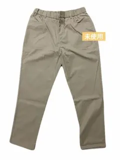 【大きめ】カジュアル スラックス アンクル丈パンツ ベージュ 2XL シンプルのサムネイル