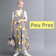＊　peu pres りんごギンガムプリント ワンピース