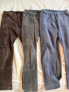 UNIQLOコーデュロイレギンス110サイズ 3色セット