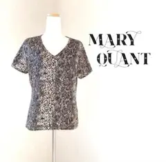 MARY QUANT マリークワント　ヘビ柄 Vネック 半袖Tシャツ　日本製のサムネイル