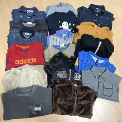 100cm 男の子 アウター トレーナー パーカー 17点まとめ売り