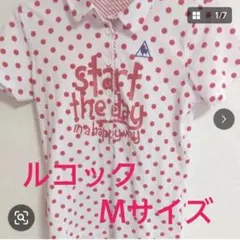 le coq sportif 水玉ポロシャツ Mサイズ