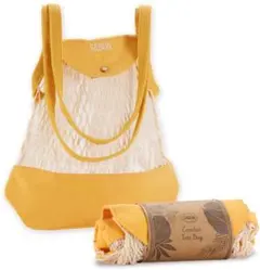 SABON Crochet Tote Bag イエローのサムネイル