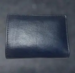 【極美品】BAGGY PORT（バギーポート）二つ折り財布 藍染めレザーのサムネイル