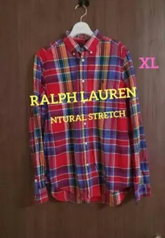 Ralph Lauren チェック柄シャツ 綿100％ XL ラルフローレン