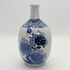 大正昭和初期 伊万里焼 牡丹唐草文徳利 徳利花入 印判手 花器 有田焼 꽃병