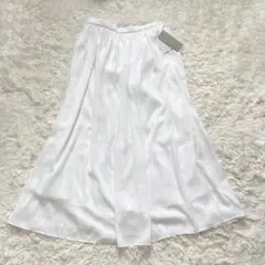 新品✨️ 24SS セオリーリュクス ロングスカート ホワイト Lサイズ