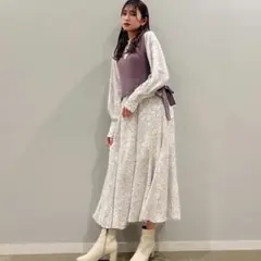 スナイデル♡ニットベストセットワンピース　snidel