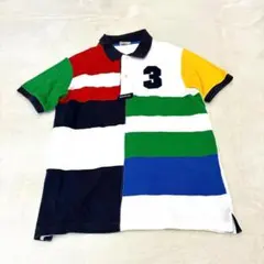 美品/MIKIHOUSE/マルチカラー/ポロシャツ/170/半袖/ナンバー3入
