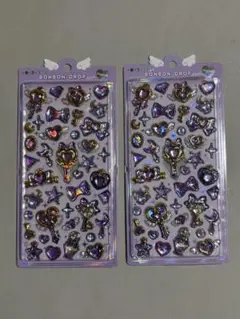 ボンボンドロップシール　クーリア　マジカル　紫　2点セット　まとめ売り