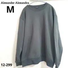 Alexander Alexandra【M】メンズ 裏起毛 トレーナー　カーキ