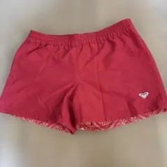 ROXY レッド バンダナ柄 ショートパンツ
