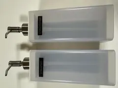 ニトリ　ホワイト プラスチック ディスペンサー 2個セットのサムネイル