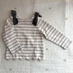 petit main ボーダー柄　長袖トップス　90cm