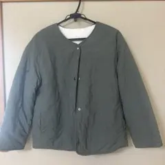 リバーシブル フリースジャケット オリーブグリーン