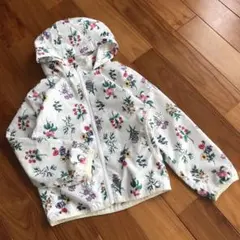 ウィンドブレーカー　ボタニカル　120 上着　花柄　ジャンバー