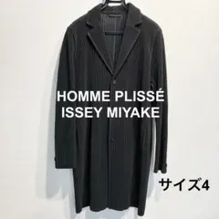 オムプリッセイッセイミヤケ 定番 ロングテーラードジャケット ブラック サイズ4 2026年最新】HOMME PLISSE ISSEY MIYAKE カラー：ブラック系 メンズ
