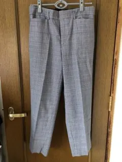 23区チェック柄ワイドパンツ 46
